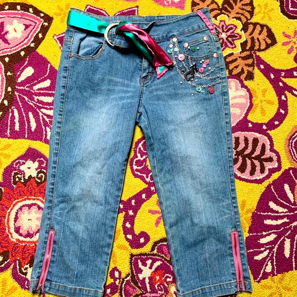 Raven Simone Capri Jeans Size 14 - Picture 1 of 5